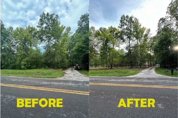 Before and After of Land Restoration Project